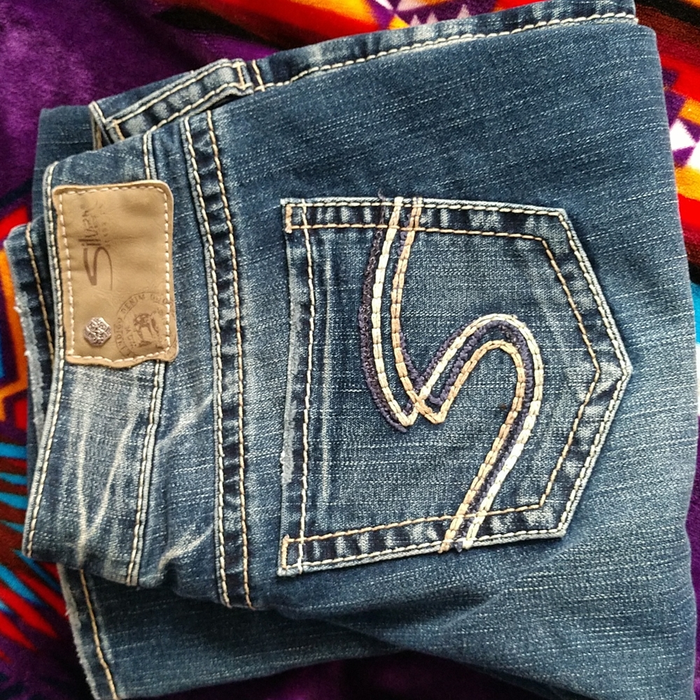 Silver Suki Jeans